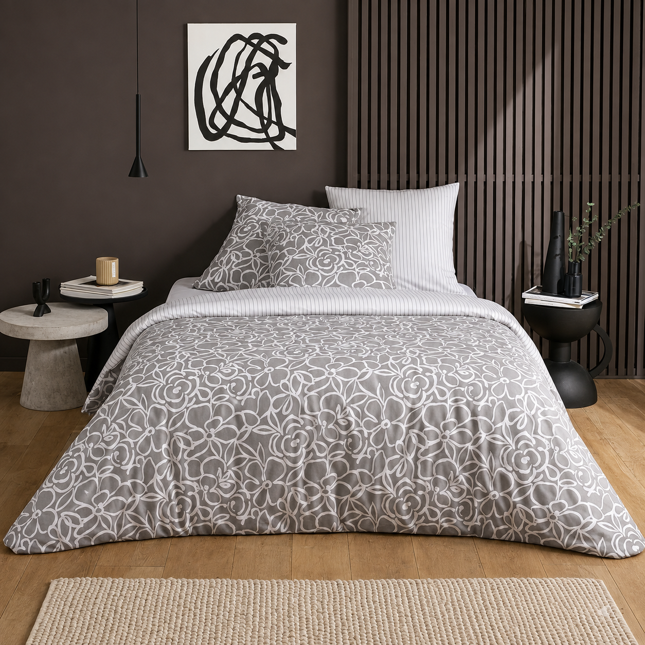 Couvre-lit Florence – Gris